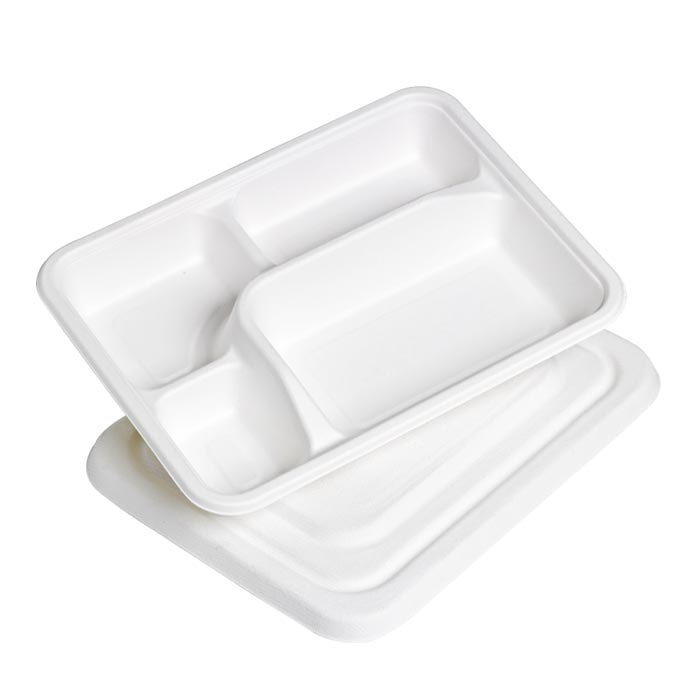 FHC - 500Pcs - Couvercle pulpe pour plateau repas 230x180x10mm