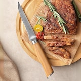 thumbnail of Wakoli 4er Damast Steakmesser-Set, Klingenlänge 12,50 cm mit Olivenholzgriff