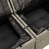 thumbnail of vidaXL Garten-Sofa-Set 5 pcs Hellgrau und Dunkelgrau Poly-Rattan