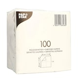 thumbnail of PAPSTAR 3000 Servietten, 1-lagig 1/4-Falz 30 cm x 30 cm weiss