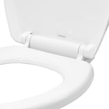 thumbnail of Sedile Wc Copri Water Tavoletta Vaso Universale Bianco Polipropilene PP Sistema Soft Closing Bagno, 1