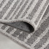 thumbnail of Carpetsale24 In- & Outdoor Teppich 160x230 cm, Wetterfest & Robust, Flachgewebe mit Boho-Design in Grau & Creme, für Terrasse, Balkon, Küche