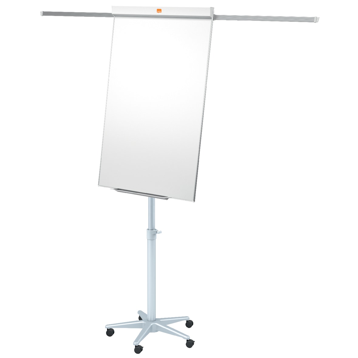 Nobo Portablocco con superficie in acciaio laccato, base mobile e bracci estensibili Impression Pro, 1901920