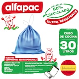 thumbnail of Alfapac - Pack mit 20 Rollen von 15 Müllbeuteln 'Overlap' 55x60cm, 30L Selbstverschluss (insgesamt 300 Müllbeutel)