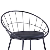 thumbnail of vidaXL Esszimmerstühle mit Kunstledersitzen 4 Stk. Schwarz Stahl