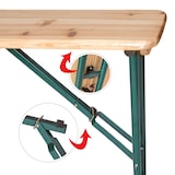 thumbnail of Stehtisch Quattro klappbar - braun