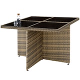 thumbnail of tectake Conjunto de rattan e alumínio MANHATTAN  Natural