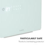 thumbnail of Hot Spot Crystal Flow Badheizer 45x82cm 36m² 2000W 5-40°C LED Verspiegeltes Glas