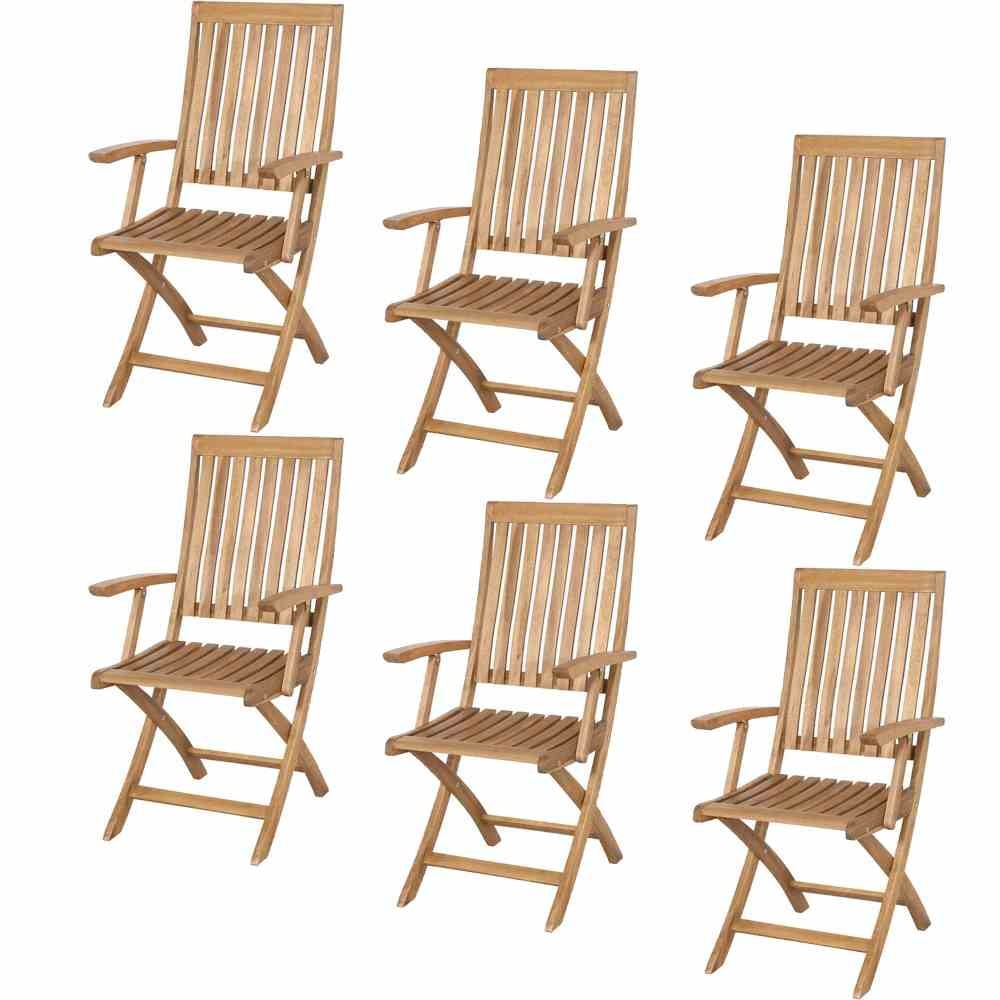 SIENA GARDEN Paleros SET 6x Kl-St m.Ar M73543