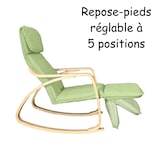 thumbnail of Relax Fauteuil Schommelstoel met Voetsteun Mod. ZEN GROENTE van Yelloo