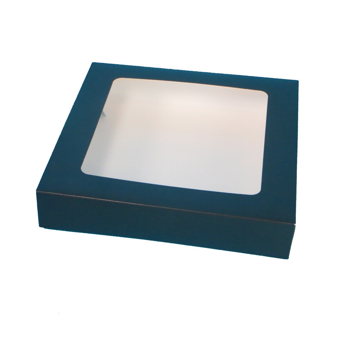 85 Sushi Take away Boxen schwarz mit Sichtfenster 25x25x5cm fettdicht