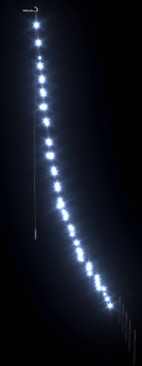thumbnail of vidaXL LED Weihnachtsbaum mit Erdspießen Kaltweiß 182 cm Metall