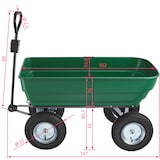 thumbnail of tectake Carrito de mano Tumi 125 l con 300 kg de capacidad de carga  Verde