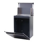 thumbnail of Pakketbox HWC-K41, pakketbox pakketcompartiment pakketpost brievenbus, metaal ~ roestvrij staal gegalvaniseerd antraciet