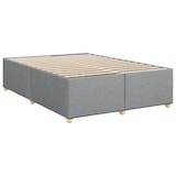 thumbnail of vidaXL Boxspringbett mit Matratze Hellgrau 140x190 cm Stoff