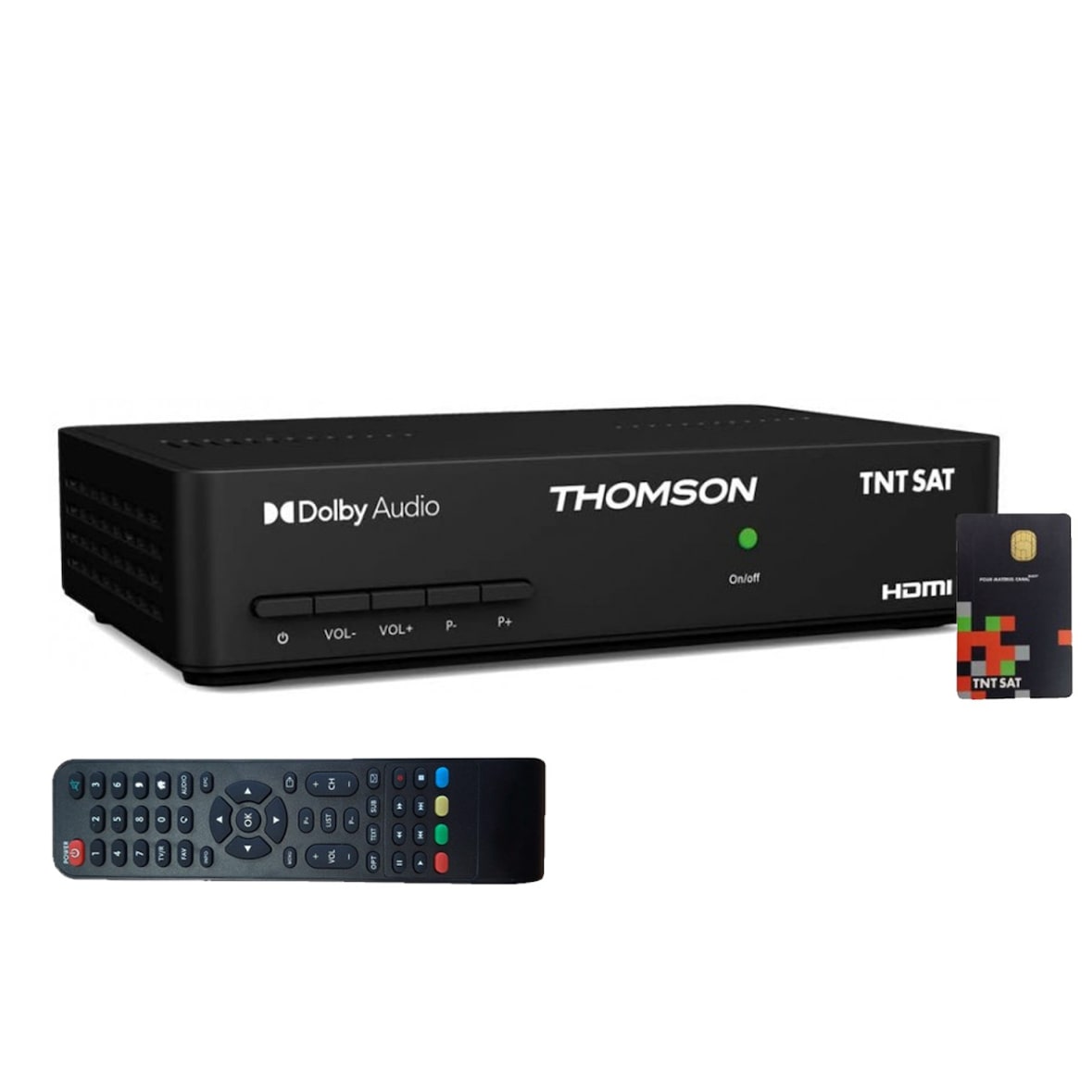 Récepteur Tv Satellite Full Hd + Carte D'accès Tntsat V6 Astra 19.2e Usage Non Intensif Strong
