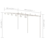 thumbnail of vidaXL Garten-Pergola Antik-Braun 6x3x2,5 m Eisen
