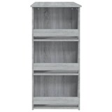 thumbnail of vidaXL Bartisch mit Regal Grau Sonoma 102x50x103,5cm Holzwerkstoff