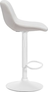 thumbnail of Barhocker Camden Samt creme/Metall matt weiss