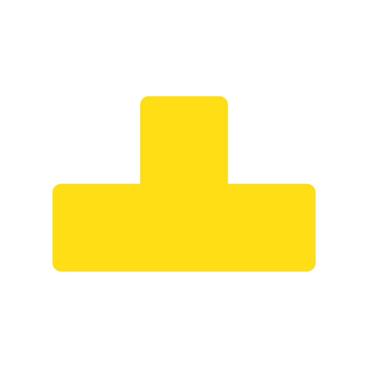 Tarifold confezione 10 sticker a T - 15x5 cm, giallo