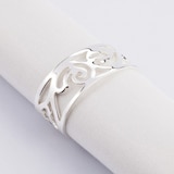 thumbnail of 4er Set Serviettenringe Vita, edel versilbert, anlaufgeschützt, Länge 5 cm