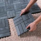 thumbnail of BodenMax Klickfliesen Terrasse Gehwegplatten Steinplatten Garten 30x30 cm Fliesen Balkon Klicksystem Wetterfest | Naturstein SCHIEFER | 2 Stück