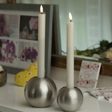 thumbnail of LED Stabkerzen Mia Tafelkerzen Echtwachs flackernd H: 24cm creme 2Stk