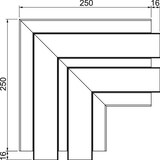 thumbnail of OBO Bettermann Flachwinkel GA-FS53165RW 6112630