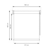 thumbnail of WellHome - Polyester Dag/Nacht Rolgordijn 180 x 160 cm (Breedte x Hoogte) Wit