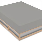 thumbnail of 4er-Set CloudComfort Basic Spannbettlaken silbergrau 90 x 190 - 100 x 200 cm