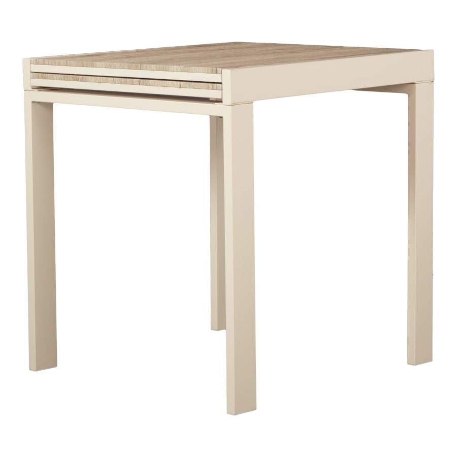 Tavolo Bar Cucina 70x70 Allungabile a 70x140 cm colore beige Mod. SANREMO by Yelloo