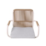 thumbnail of METRO PROFESSIONAL Conjunto de sofás para exterior Rivaria, 4 pçs, alumínio/rotim PE, design de corda, 1 sofá, 2 poltronas, 1 mesa de centro, marfim