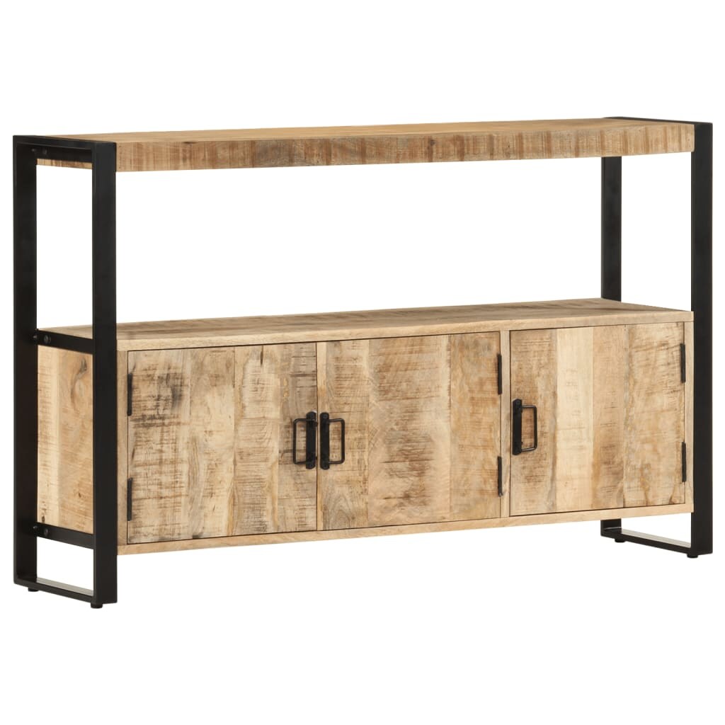 vidaXL Beistellschrank 120 x 30 x 75 cm Massivholz Mango