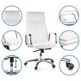 thumbnail of Sedia da ufficio / poltrona presidenziale VILLA 20 nappa avorio hjh OFFICE