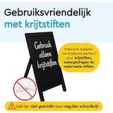thumbnail of BRASQ Krijtstoepbord Zwart - 55x 85 CM - Krijtbord - Reclamebord - Stoepbord - Enkelzijdig - voor Binnen en Buiten - Horeca