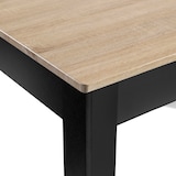 thumbnail of DUPI Mesa Comedor AITANA con Estructura y tapa superior de Madera (Taupe/Negro, 110x70)