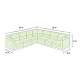 thumbnail of Housse d'extérieur pour ensemble de jardin, gris, forme L, 300 cm x 300 cm x 70 cm