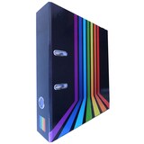 thumbnail of ADINA Motivordner Regenbogen-Streifen auf schwarz