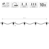 thumbnail of GHIRLANDA EFFETTO FIAMMA, IP44, 10 LED, 220V, 510 CM