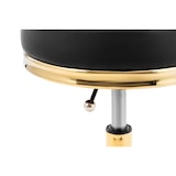 thumbnail of physa Rollhocker mit Rückenlehne - 47 - 61 cm - 150 kg - schwarz