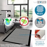 thumbnail of WellHome Basic Polyester-Teppich 160 x 230 cm in Grau und Schwarz