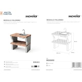 thumbnail of MF - Barbecue PACK 1 Palermo voor hout & houtskool (Grijs/Terracotta - 259x58x220 cm) REF: M00900 - Voor buitengebruik.
