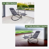 thumbnail of Premium Gartenliege X-FORM | Schwungliege Relaxliege Gartenstuhl| mit Kopfkissen | wetterfest ergonomisch Relaxsessel | belastbar bis 160Kg