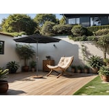 thumbnail of Tarrington House Ronde parasol Merida, aluminium, Ø 2.9 x 2.5 m, waterafstotend, zwart/grijs