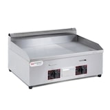 thumbnail of Fry Top, professioneller Gasgrill auf der Arbeitsplatte, aus Edelstahl – 2/3 glatte, 1/3 gerippte Platte – 73 x 55 x 40 h cm