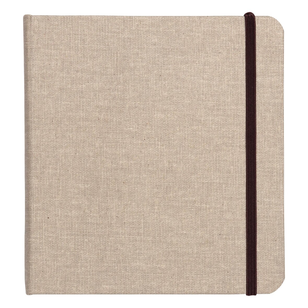 Clairefontaine Reisealbum/Skizzenbuch Goldline 20x20 cm, Leineneinband, 32 Blatt 180g - Natur 96109C