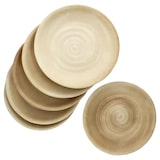 thumbnail of CLAY BEIGE 6er Set Speiseteller Ø27,5cm Steingut beige Essteller Platte groß