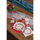 thumbnail of 600 Pappeller Weihnachten rot gold Teller Einweg