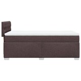 thumbnail of vidaXL Boxspringbett mit Matratze Dunkelbraun 90x190 cm Stoff