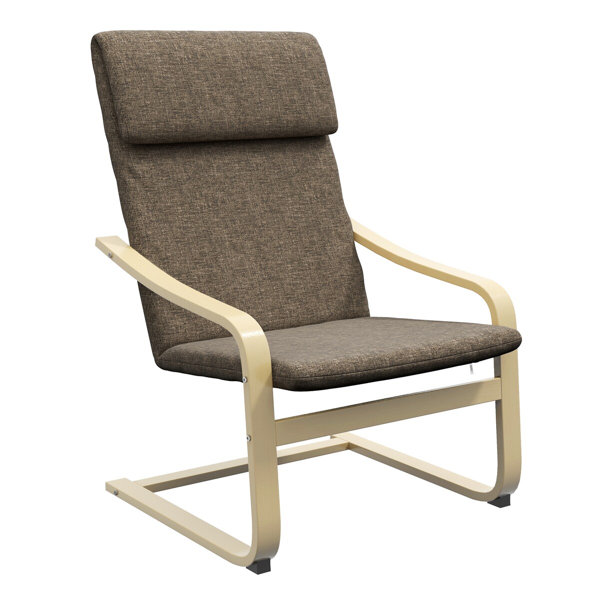 HOMCOM - Armlehnensessel - 65B x 79T x 98H cm - braun